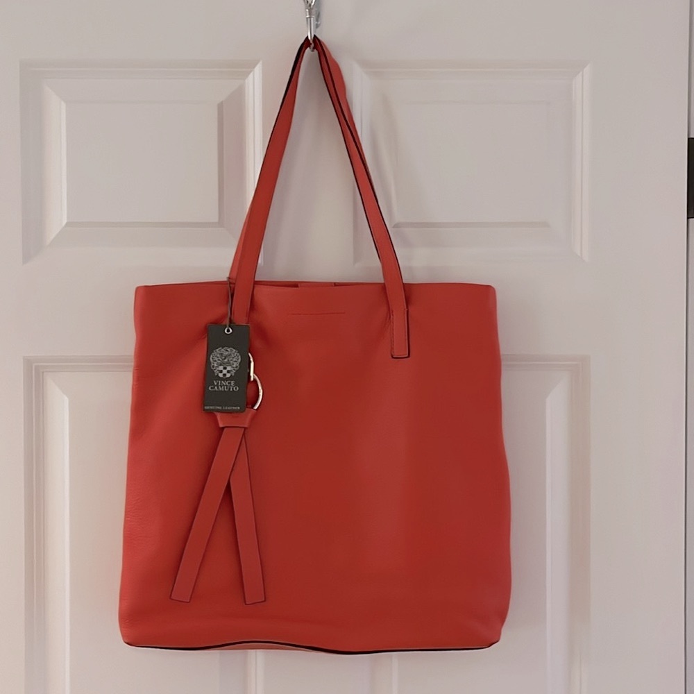 NWT Vince Camuto Leather Shoulder Tote Bag